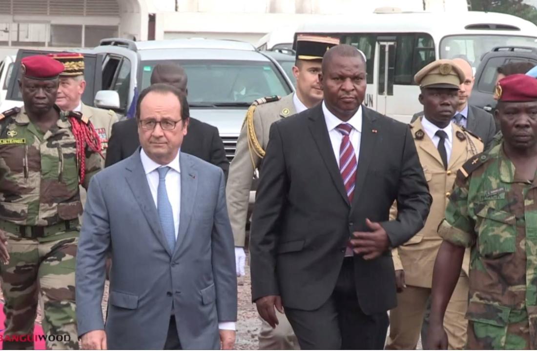 Visite du Président François Hollande à Bangui